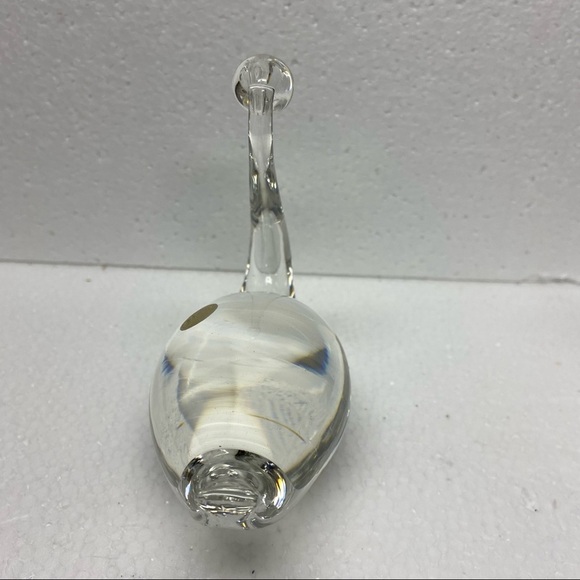 Vintage Kosta Leaded Glass Swan Figurine Sweden - Picture 5 of 8